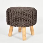 City Furniture - Cotton Dori Ottoman for Living Room, Modern Foot Stool for Sitting, Dori Puffy for Sofa, Bedroom & Makeup Table for Room Décor